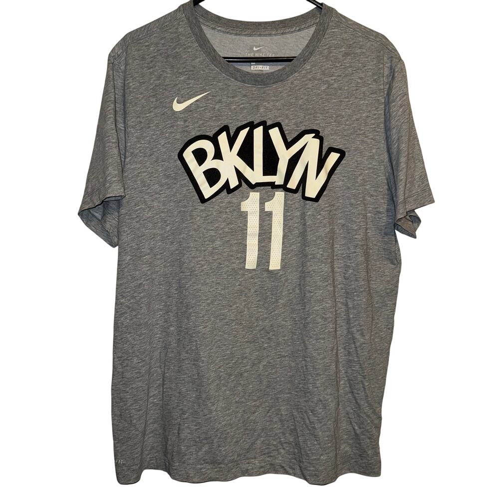 Nike Dri-Fit Kyrie Irving Brooklyn Nets NBA Gray Shirt Jersey L
